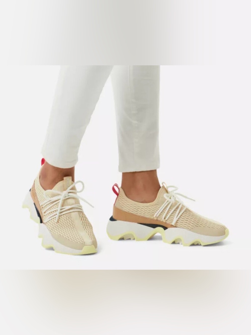 SOREL Kinetic Lace Sneakers in White Women’s Size 8.5